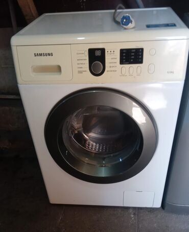Paltaryuyan maşınlar: Paltaryuyan maşın Samsung, 6 kq, İşlənmiş, Avtomat, Qurutma var, Ünvandan götürmə
