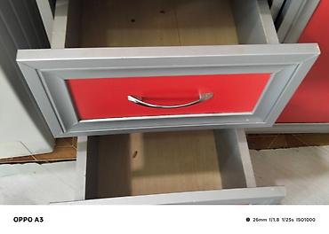 Mətbəx dolabları: Mətbəx divar dolabı – 3 qapılı - Rəng: ön panellər parlaq qırmızı — 6