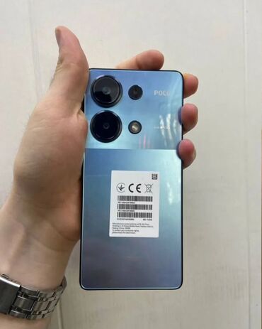 ми с2: Poco M6 Pro 5G, 256 ГБ, түсү - Көгүлтүр, 2 SIM