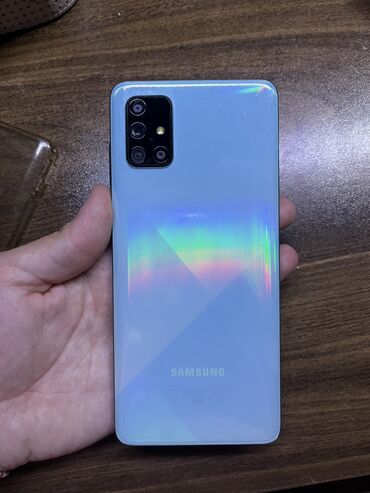 samsung star 2: Samsung Galaxy A71, 128 ГБ, цвет - Голубой, Две SIM карты