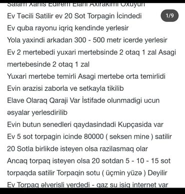 en son ev elanlari: 3 otaqlı, 600 kv. m, Kredit yoxdur, Yeni təmirli