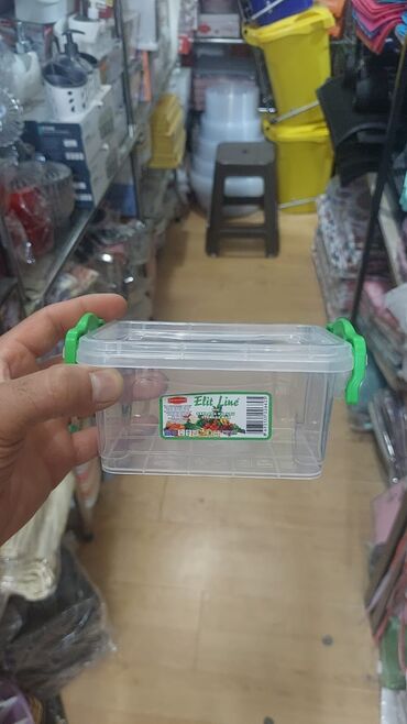 Yemək konteynerləri: Şəffaf plastik saxlama qutuları – qapaqlı və kilidli Məhsul təsviri — 28