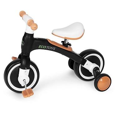 exit obuca zenska: Ecotoys balans bicikl sa pedalama i pomoćnim točkovima 3u1 – black — 2