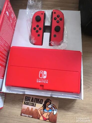 Nintendo Switch: JEDINSTVENA PONUDA! Mario - Red Edition Nintendo Switch OLED konzola — 3