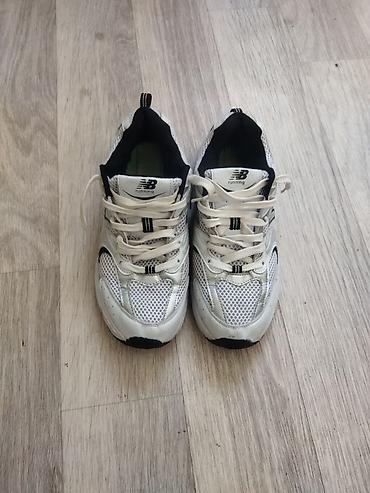 time try: Мужские кроссовки, 41, New Balance, Б/у, цвет - Белый, Самовывоз, Платная доставка — 1