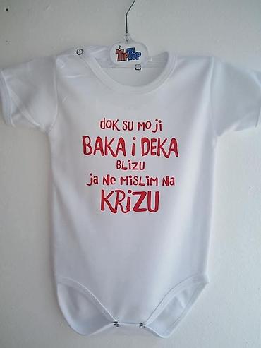 Bodiji i zeke za bebe: Mere 56-62 dvobroj do 3 meseci 68 do 5 meseci 74 do 9 meseci 80 do — 19