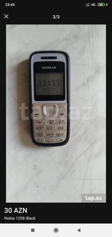 nokia 3560: Nokia C12, rəng - Gümüşü, Düyməli, Zəmanət