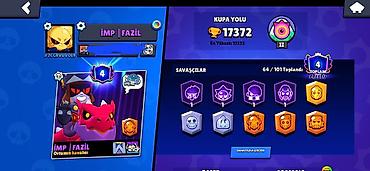 online is vakansiya: Brawl Stars hesabı – 17,372 kupa, profil prestiji II Ümumi - Kupa — 3