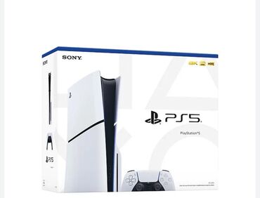 PS5 (Sony PlayStation 5): Продаю ps5 slim с двумя джойстиками и с игровыми дисками (50,000с