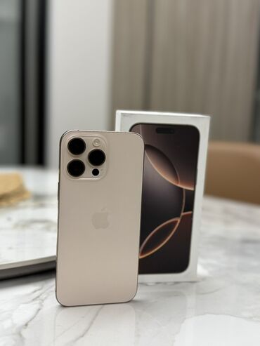 ноутбук macbook pro: IPhone 16 Pro Max, Б/у, 256 ГБ, Natural Titanium, Коробка