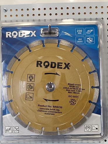 meduza disk: RODEX diamont kəsici disk – 230 mm Xüsusiyyətlər: - Model: RRB230 - — 1