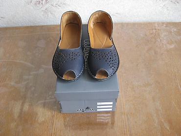 Босоножки, сандалии, шлепанцы: Продаются балетки Синий цвет 38 размер В очень хорошем состоянии — 2