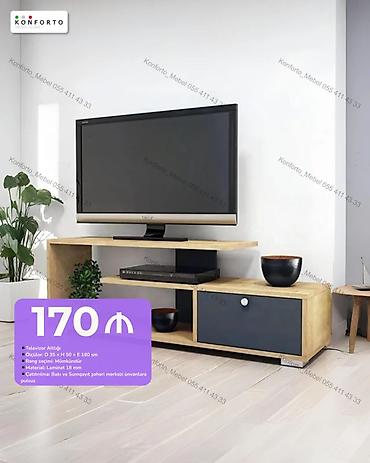 Televizor altlığı - Ölçülər: Dərinlik 35 sm × Hündürlük 50 sm × En