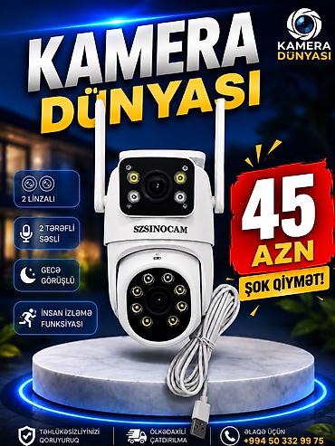 sazz sumqayit: Təhlüksəizlik kamersı İki linzalı ağıllı təhlükəsizlik kameraları – — 1
