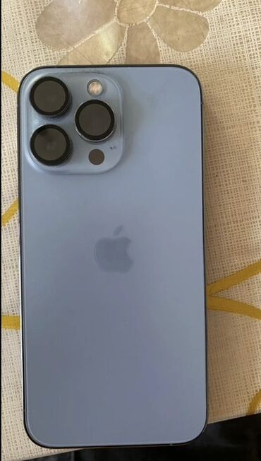 Apple iPhone: IPhone 13 Pro, Б/у, 128 ГБ, Sierra Blue, Зарядное устройство, Защитное стекло, Коробка, В рассрочку, 83 %