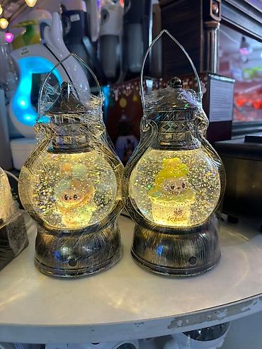 Рабочие настольные лампы: Новогодние декоративные светильники со «снежным» эффектом - — 2