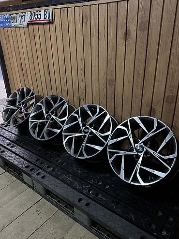 Диски: Литые Диски R 17 Hyundai, Комплект, отверстий - 5, Б/у — 3