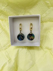 золотой браслет бу: Серьги, Проба 585, Женские, Ручная работа, Б/у