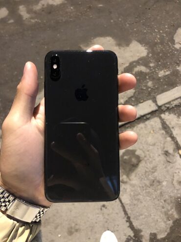 iphone xs max price bishkek: IPhone Xs Max, Скидка 10%, Б/у, 64 ГБ, Черный, Чехол, 77 %