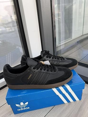 Adidas Samba OG, цвет Core Black/Core Black/Gum. - Классическая