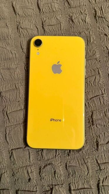 aйфон xr: IPhone Xr, Б/у, 128 ГБ, Желтый, Зарядное устройство, Кабель, 82 %