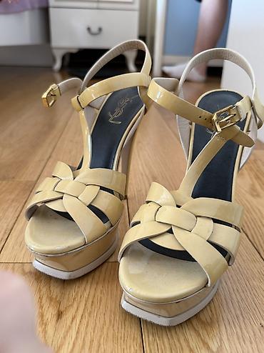 ysl ayakkabı: YSL “Tribute” platformlu qadın sandal kolleksiyası - Model: Saint — 5