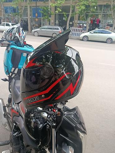 moto bot: DAYU integral moto dəbilqə endirim olcaq. - Korpus: parlaq qara — 1