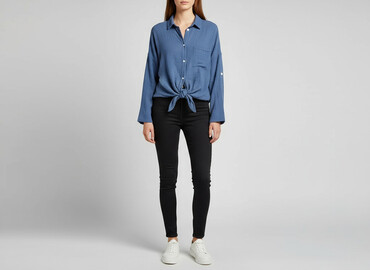 ubrania z muślinu: Koszula damska, rozmiar M