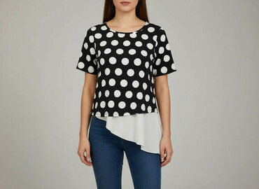 sukienki damskie w grochy: Women's blouse, size S