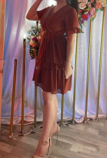 Нижнее белье: Qadın qısa don – tünd tərəkəmə/qırmızı-qəhvəyi rəngdə - Model: “wrap”