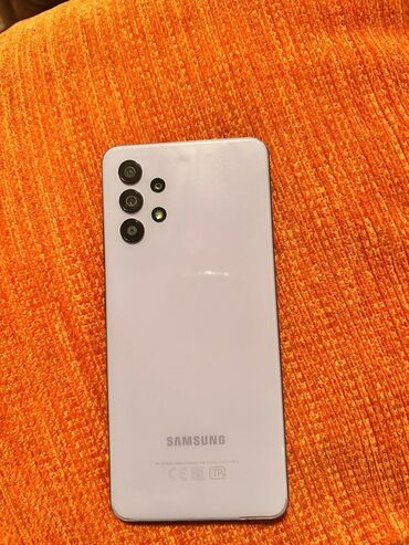 Samsung: Samsung Galaxy A32, 64 GB, rəng - Bənövşəyi, Barmaq izi, İki sim kartlı, Face ID