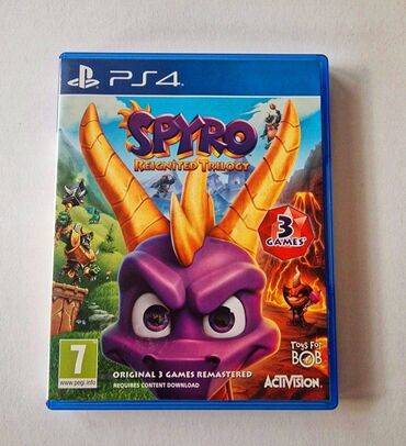 PS4 (Sony Playstation 4): PS4 Spyro Trilogy. Disk təmizdir, şəklini də paylaşmışam. Disk kodu