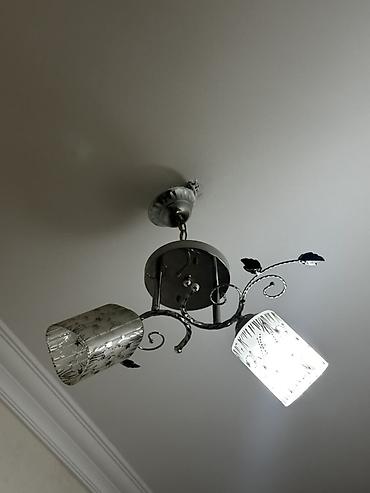 İşıqlandırma: Çılçıraq, 3 lampa, Metal — 2