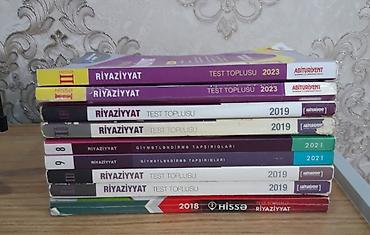 məktəb kitabları: Ikinci əl dərsliklər,test topluları satılır.Qiyməti 3-4azn .Elmlər — 5