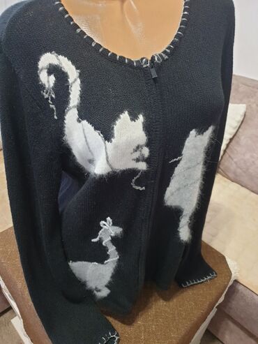 džemper haljina: 3XL (EU 46), Casual, Sa ilustracijom