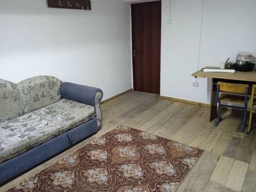 снять квартиру на долгий срок в бишкеке ок: 14 кв. м, 1 бөлмө, Жертөлө, ороо, Забор, тосулган