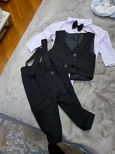 Uşaqlar üçün digər geyimlər: Oğlan uşağı uçün dəst - Qara qalstuk-kəpənək. - Laklı qara — 6