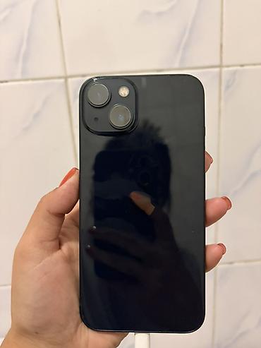 aplle 11: IPhone 13, Б/у, 128 ГБ, Midnight, Коробка, 80 % — 2