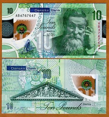 Полимерная банкнота £10 (Ten Pounds Sterling) Danske Bank (Северная at lalafo.kg Полимерная банкнота £10 (Ten Pounds Sterling) Danske Bank (Северная