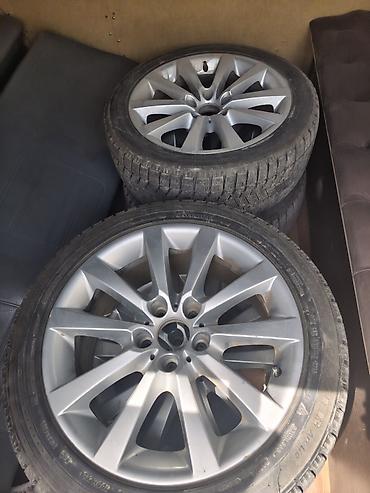 e6 3: Комплект колес: литые диски R18 + зимние шины 245/45 R18 - Диаметр — 1