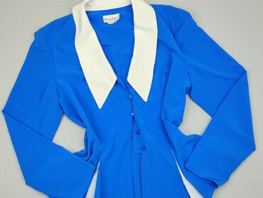 niebieska długa sukienki: Bluzka Damska, L, stan - Dobry