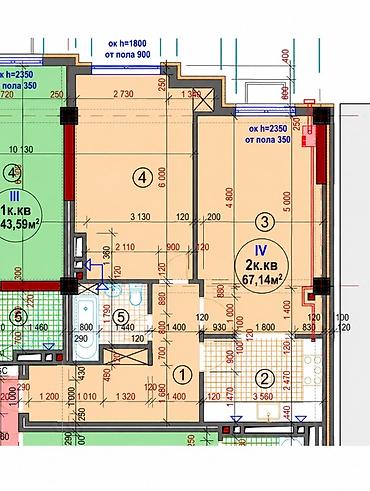 Новостройки от застройщика: Сдан, Элитка, 2 комнаты, 67 м² — 4