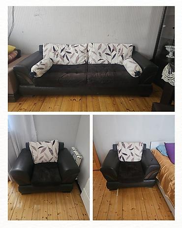 kukna mebili: L🅰/ divan kreslo dəsti Roberto Cavalli 850 azn. Divanın kürəyi — 2