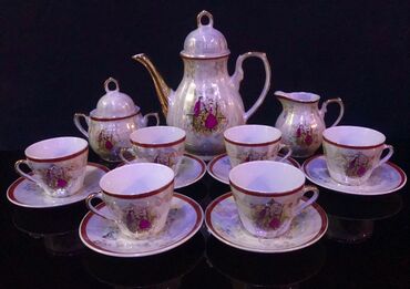 madonna servis: Çay dəsti, rəng - Ağ, Farfor, Madonna, 6 nəfərlik, Yaponiya