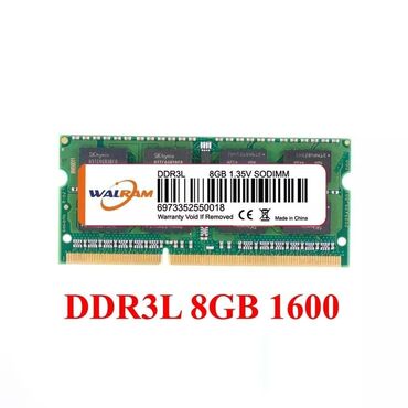 ddr3 ram 16gb 3000mhz: Operativ yaddaş (RAM) HyperX, 8 GB, 1600 Mhz, DDR3, Noutbuk üçün, Yeni