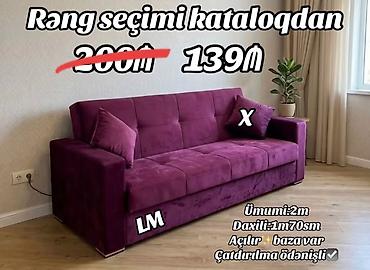 Müasir dizaynlı divan - Rəng seçimi kataloqdan - Ümumi uzunluq: 2 m - lalafo.az -da Müasir dizaynlı divan - Rəng seçimi kataloqdan - Ümumi uzunluq: 2 m -