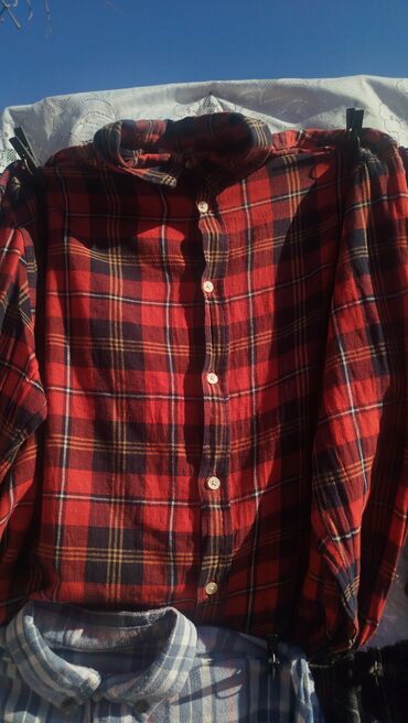 Рубашки: Продаю фанельковые рубашки 100% хб привозные Корея б/у в отличном — 1