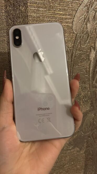 Apple iPhone: IPhone X, 64 GB, White Titanium