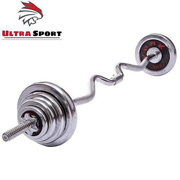 Гантели: Гантели+штанга с кейсом 55кг 3в1 🔥 Набор гантелей в кейсе FitTop York — 2