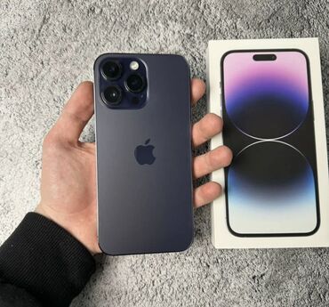 Apple iPhone: IPhone 14 Pro Max, Б/у, 128 ГБ, Deep Purple, Чехол, Коробка, 86 %